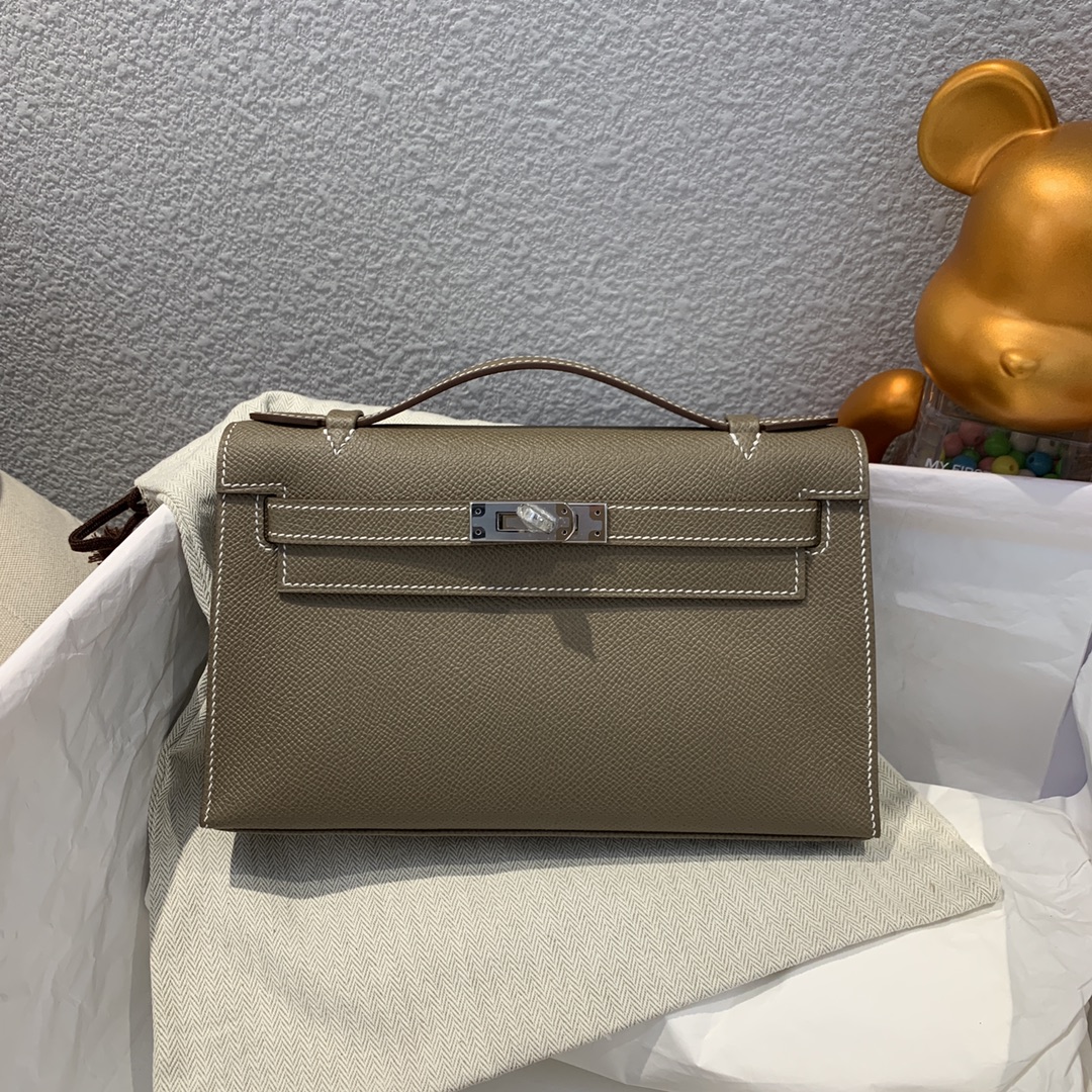 에르메스 미니 켈리백22 에토프 은장 앱송